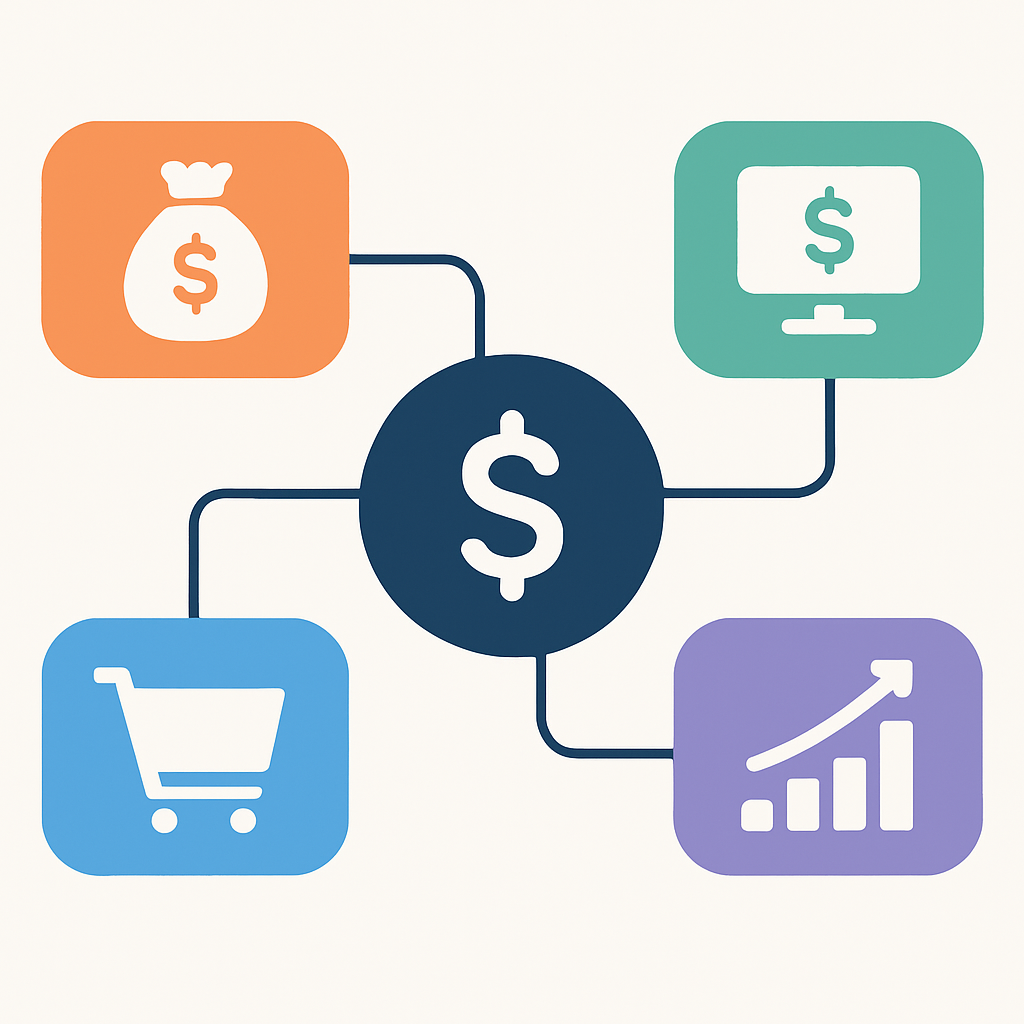 Multiple income streams strategy diagram