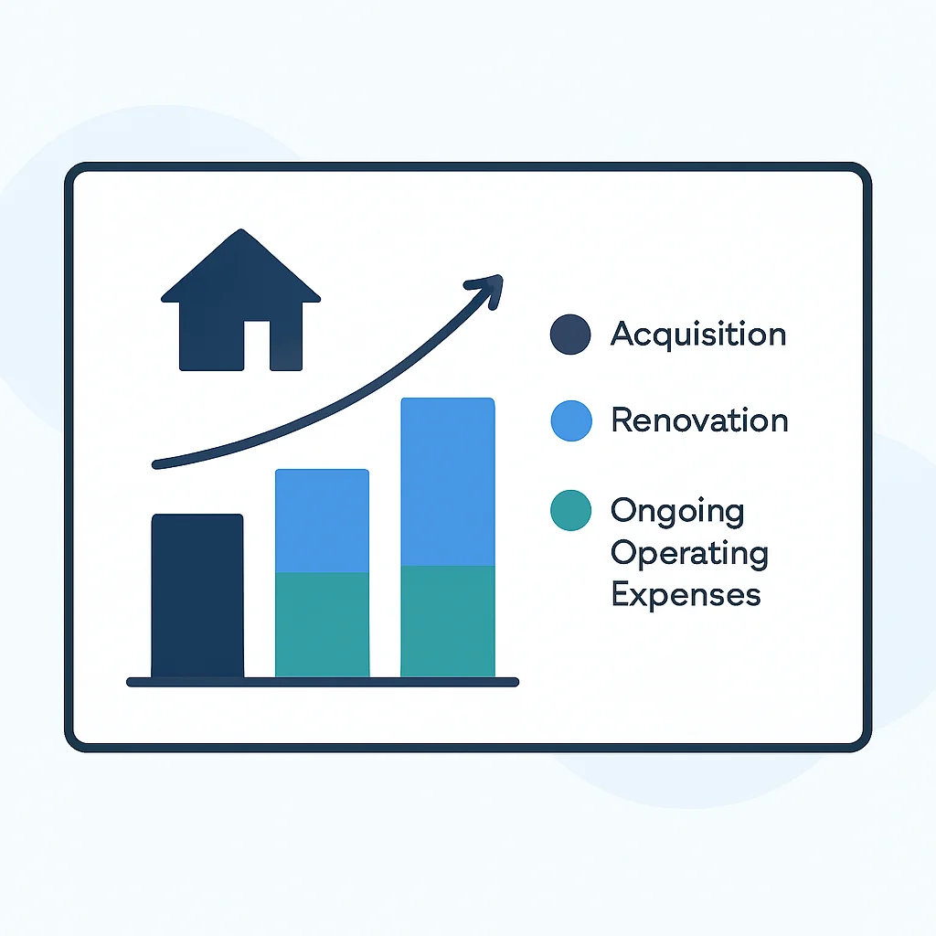 Rental property cost analysis chart