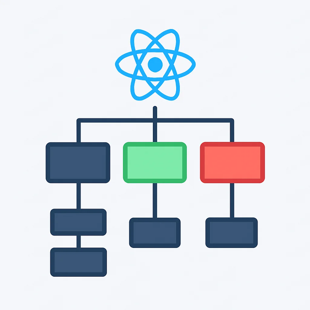 React Native component re-render optimization diagram