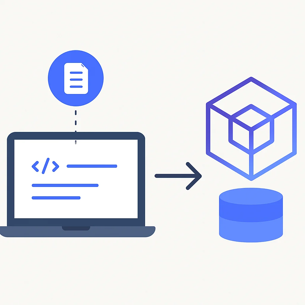 Tabnine's local AI model learning from a codebase