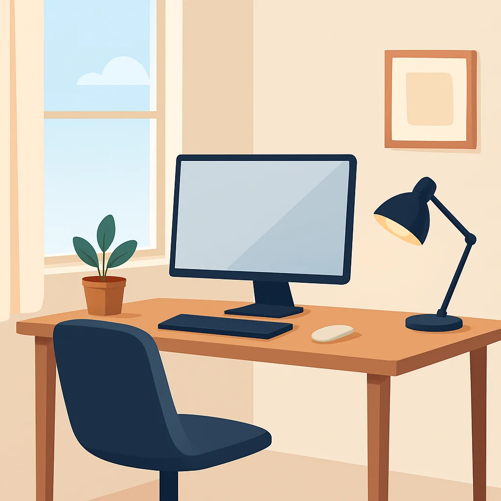Ergonomic office lighting setup