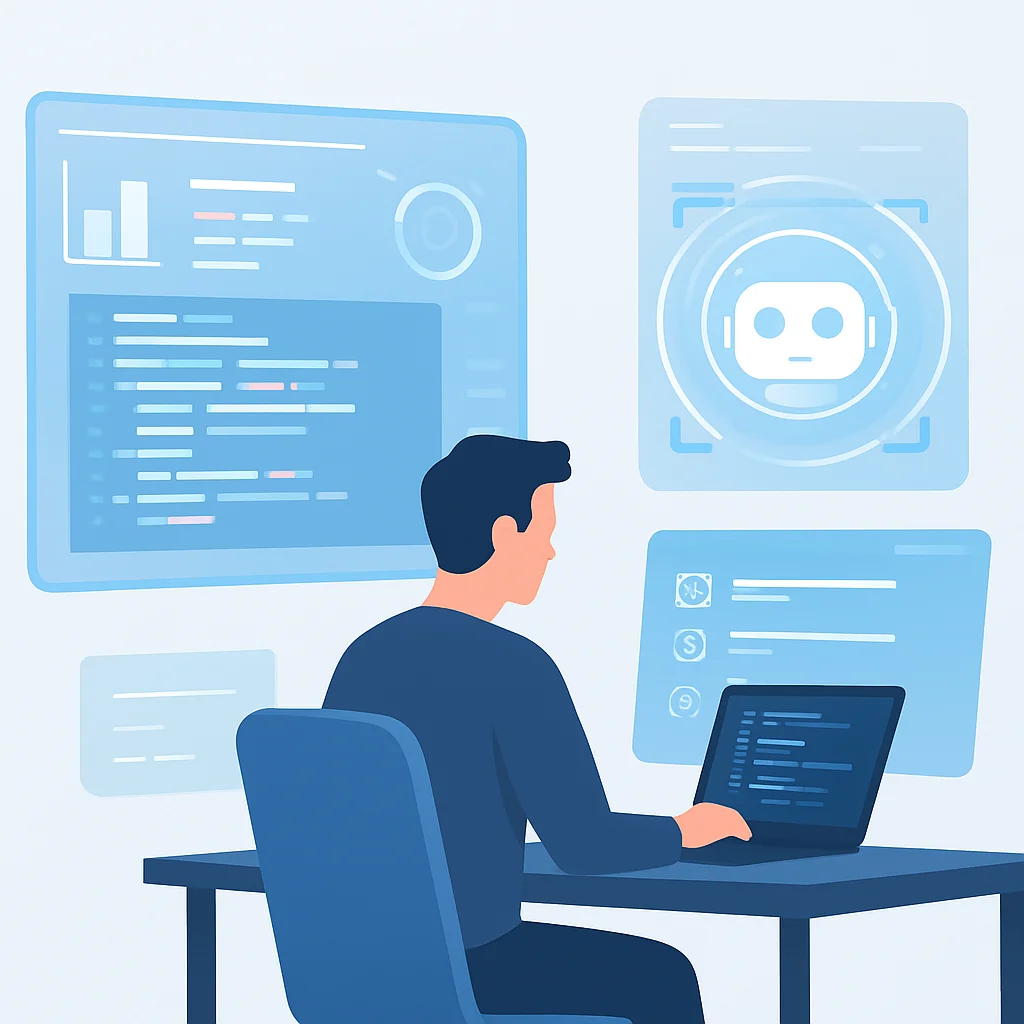 Futuristic AI-powered software development environment