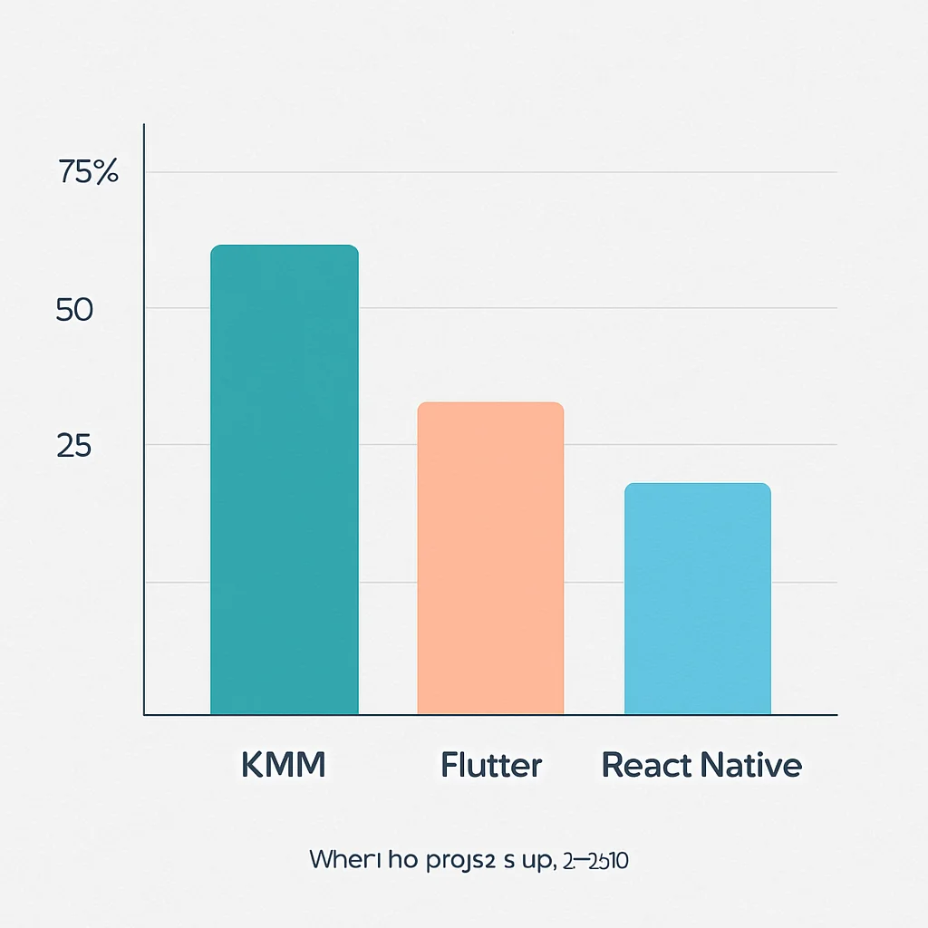 KMM, Flutter, React Native adoption rates 2026