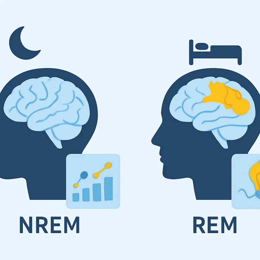 Brain activity during NREM and REM sleep in a developer
