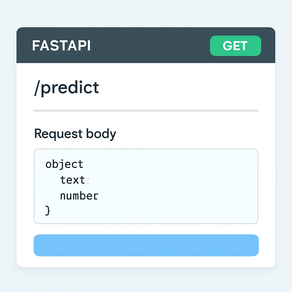 FastAPI Swagger UI for ML prediction API