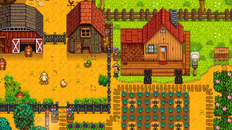 Stardew Valley farming and social gameplay