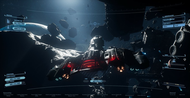 Starfall Odyssey spaceship exploring alien planet