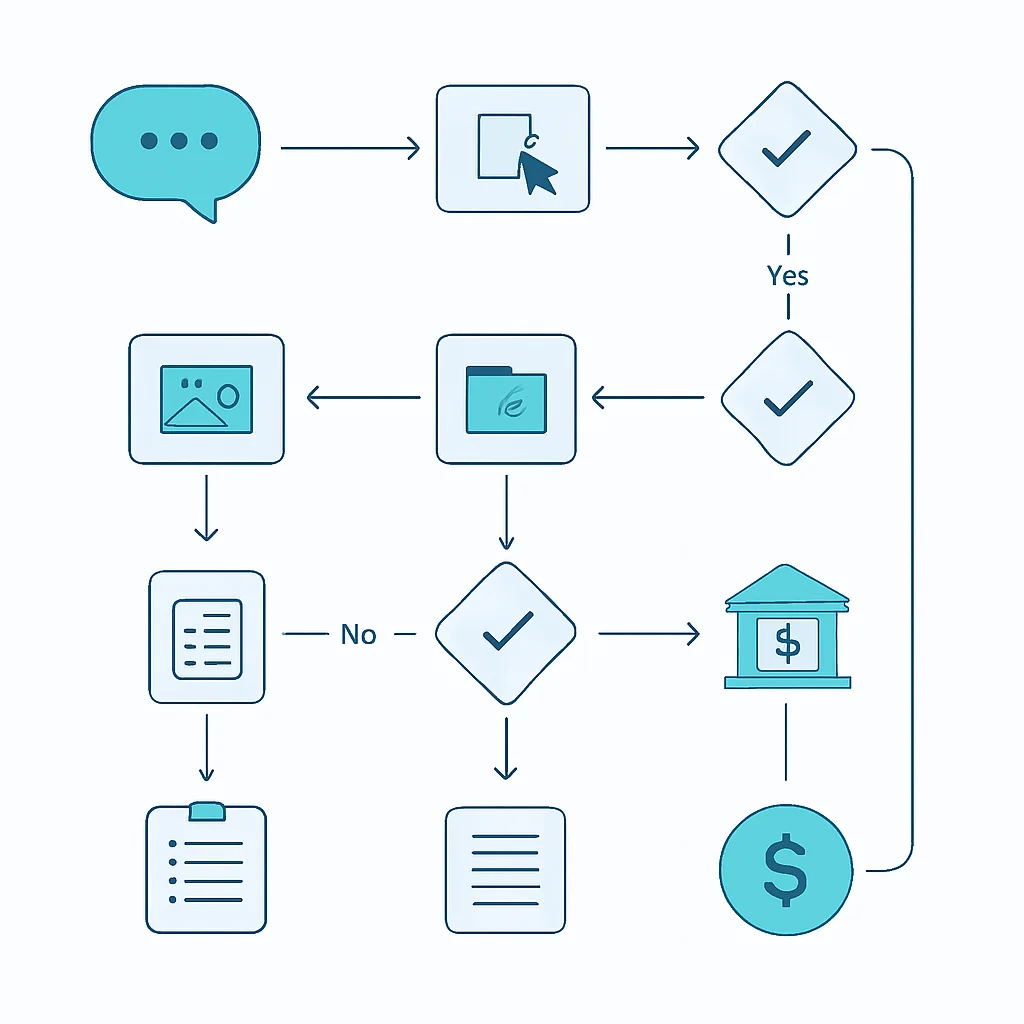 HELOC Application Process Flowchart