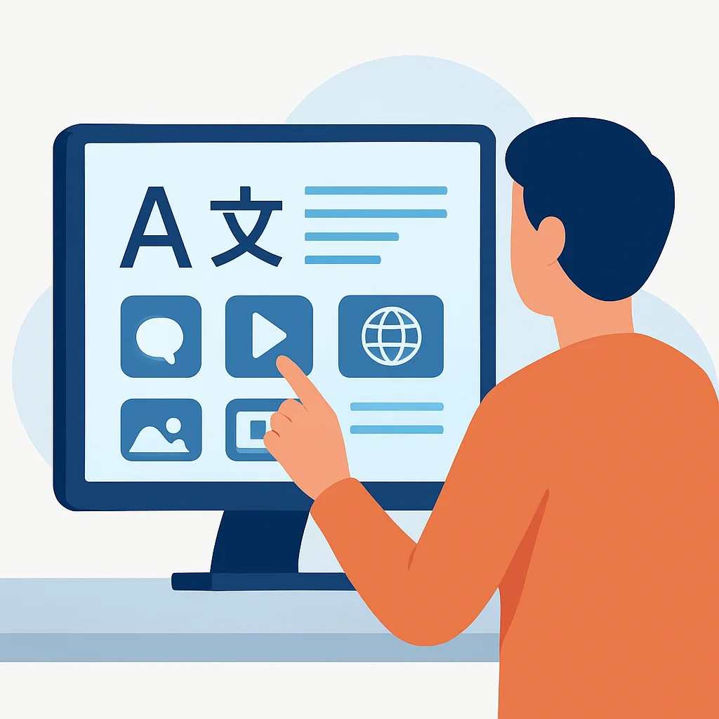 Digital ecosystem overhaul for language immersion