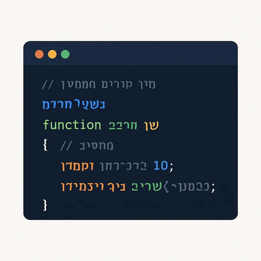 Programming in a foreign language IDE
