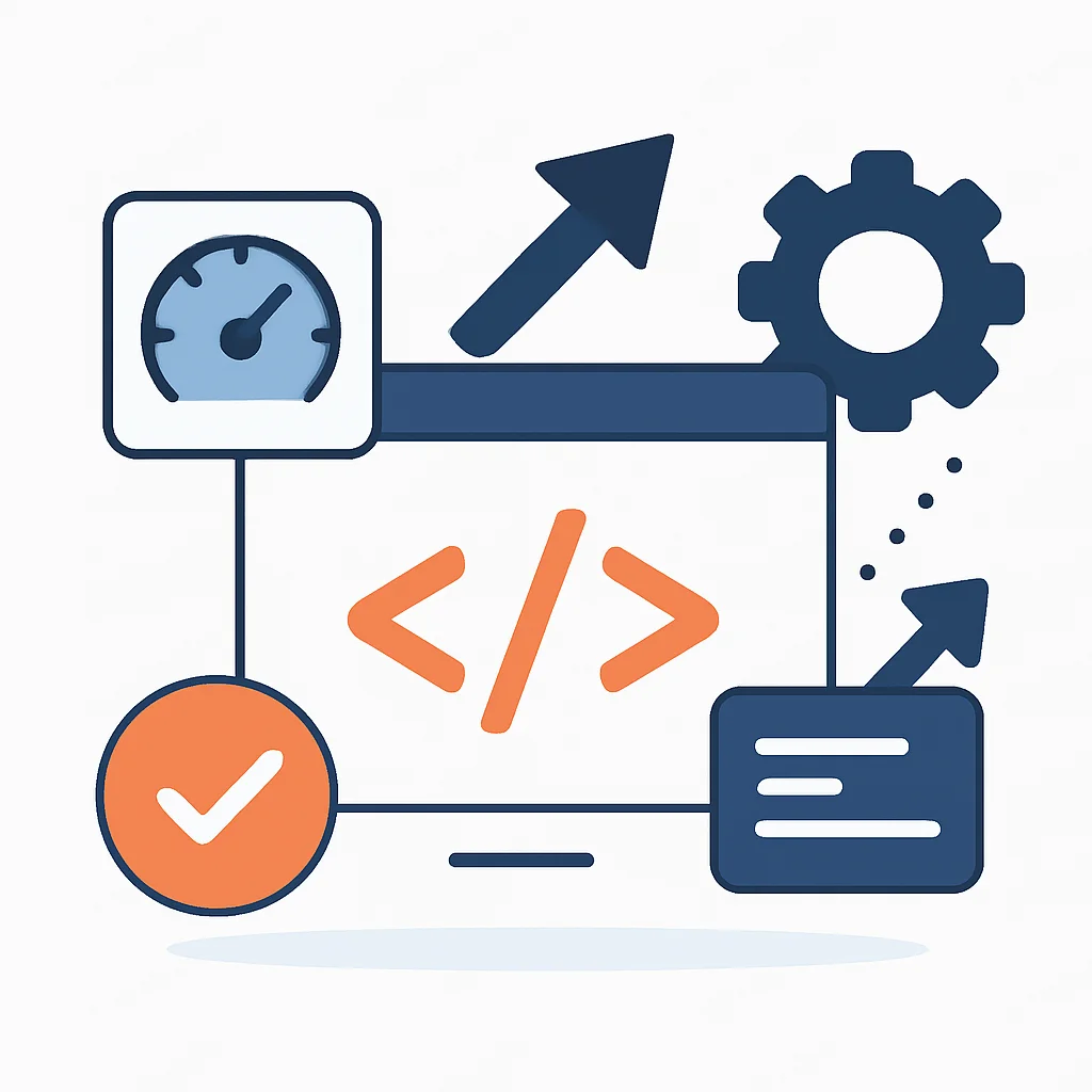 Optimized frontend development workflow illustration