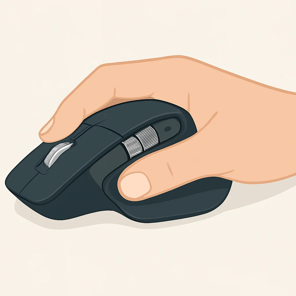 Logitech MX Master 3S ergonomic design for developers