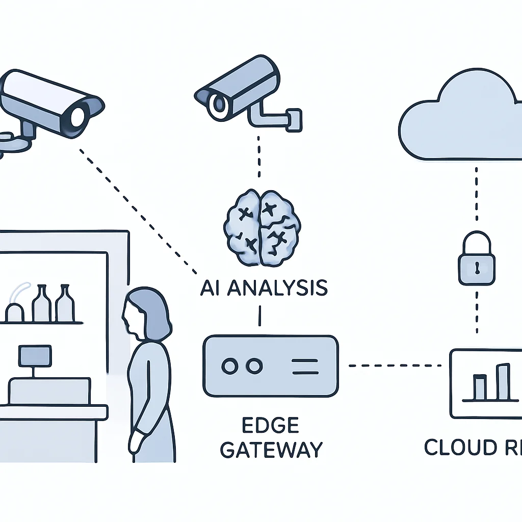 Smart retail analytics architecture with edge AI