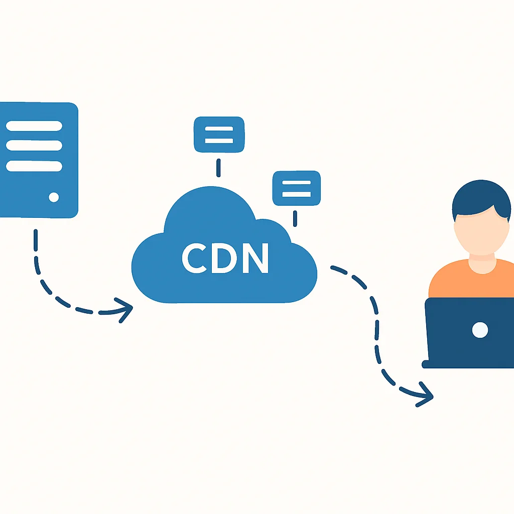 CDN data flow optimization diagram