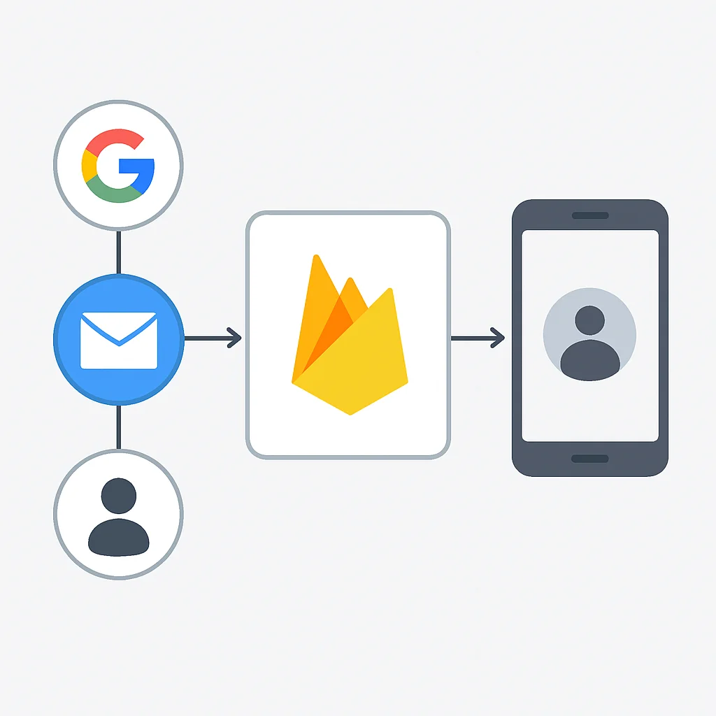 Firebase Authentication flow diagram