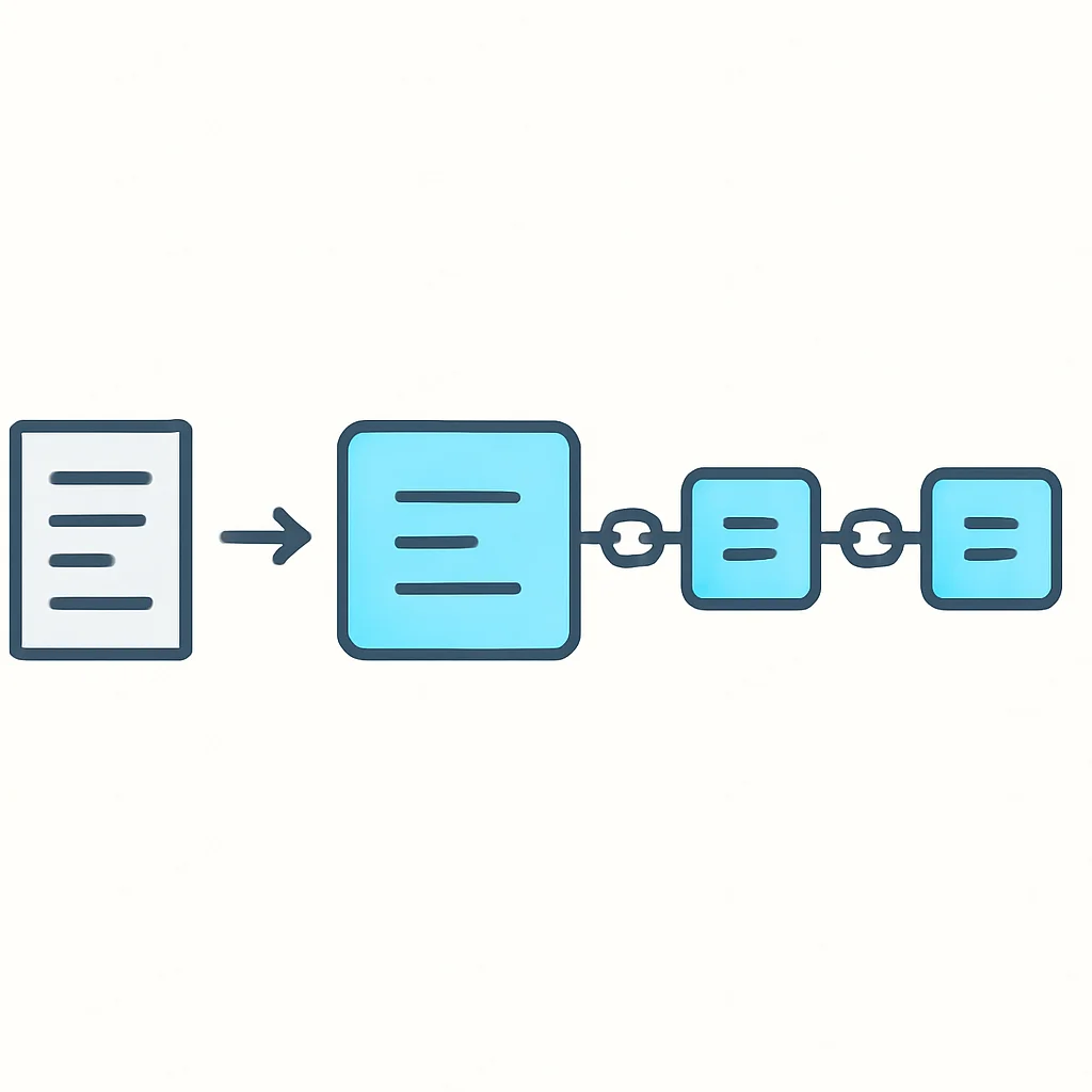 Blockchain transaction flow diagram