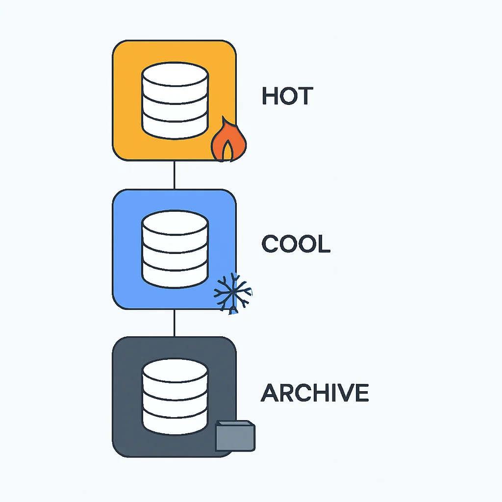Cloud storage lifecycle management flowchart