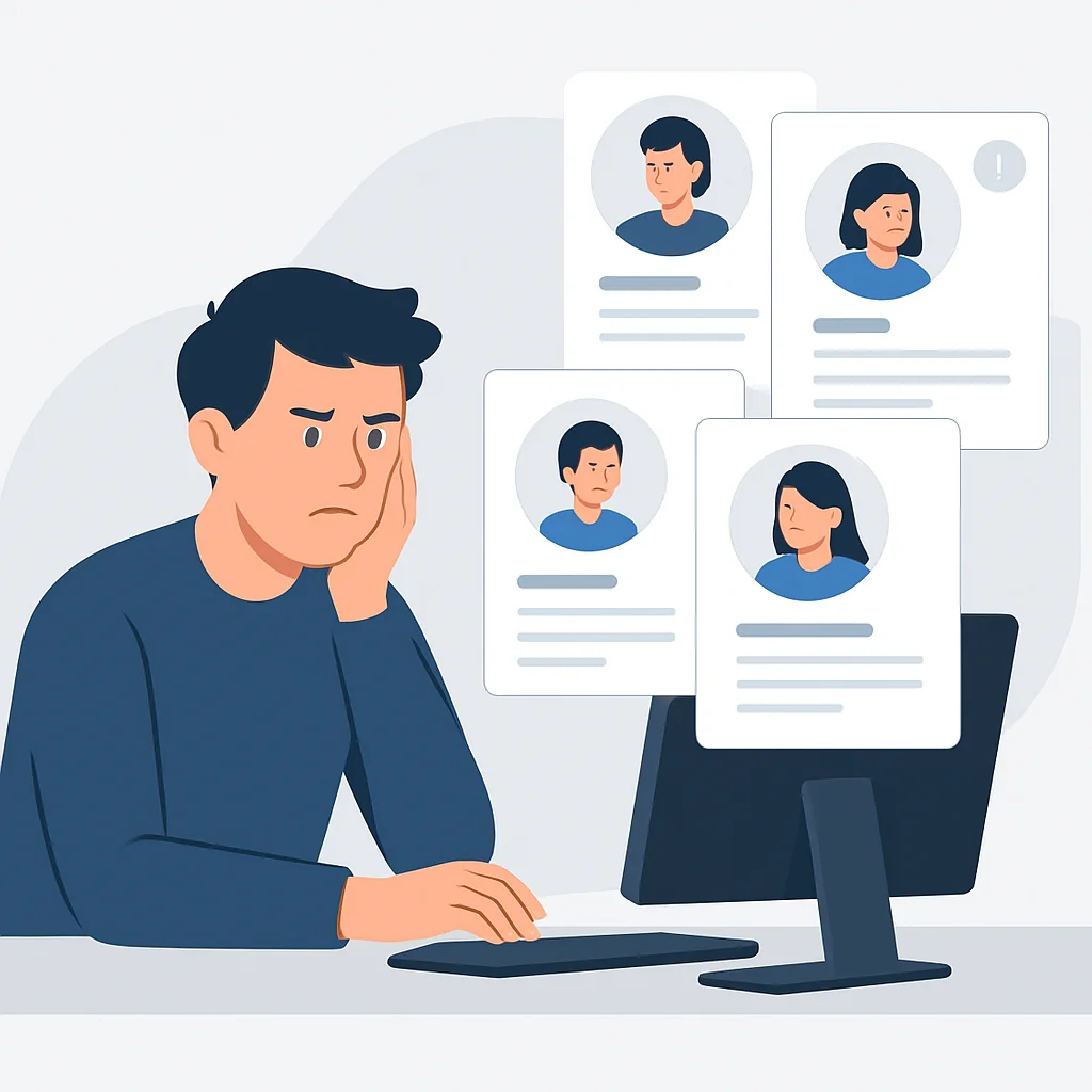 Developer struggling with inconsistent online presence