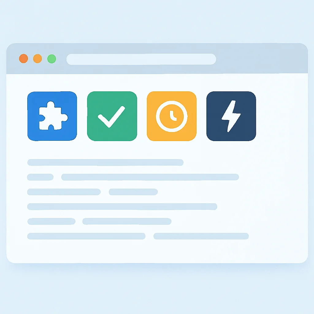 Developer browser with productivity extensions