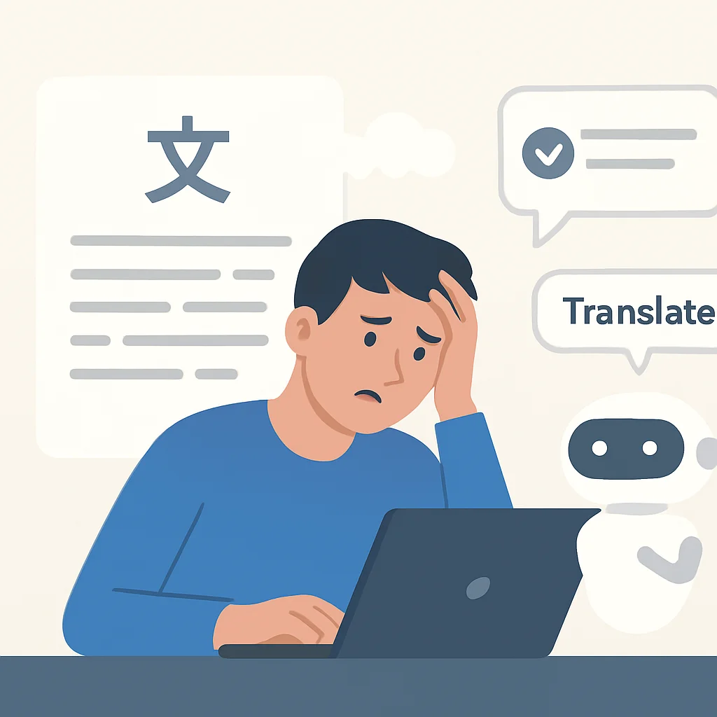 Pitfalls of over-reliance on AI translation