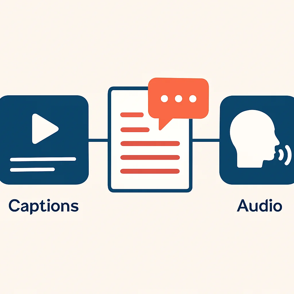 Multimedia accessibility infographic