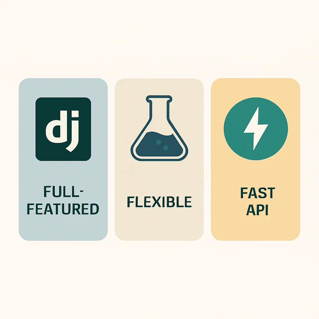 Python Framework Strengths Infographic