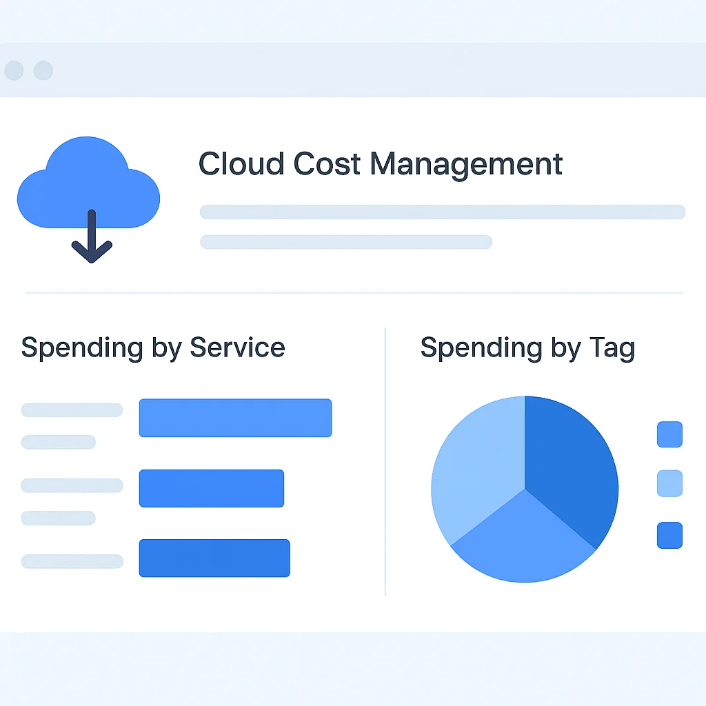 Cloud cost management dashboard screenshot