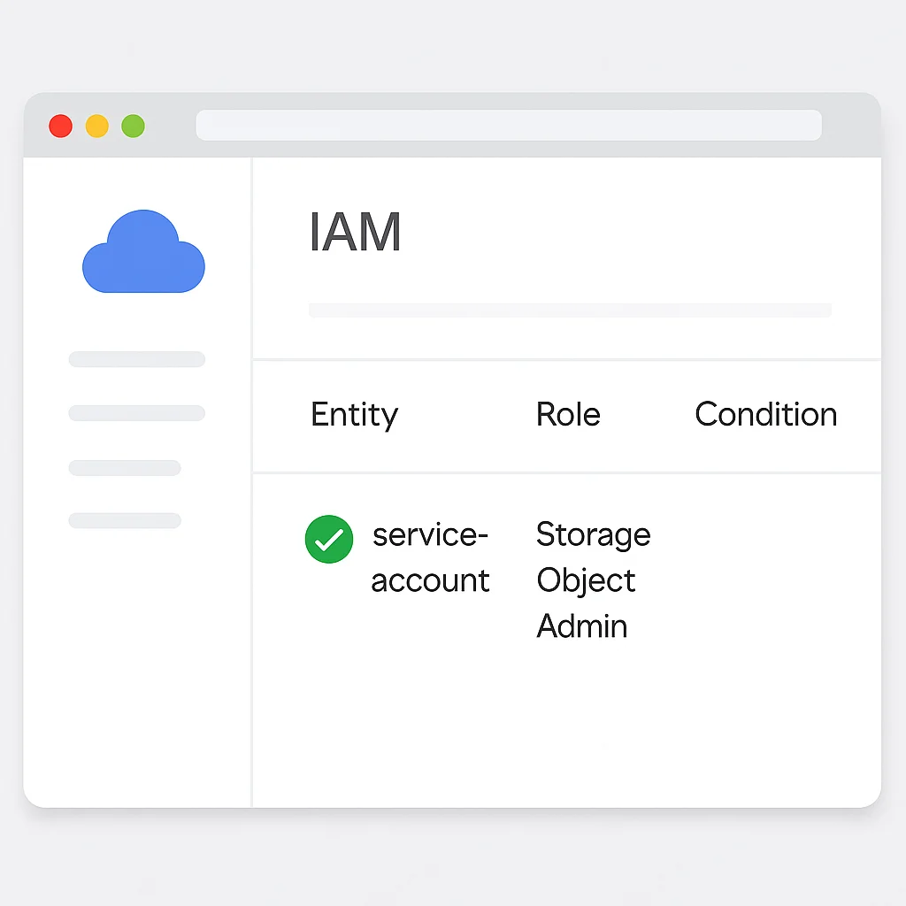 GCP Cloud Storage IAM Permissions