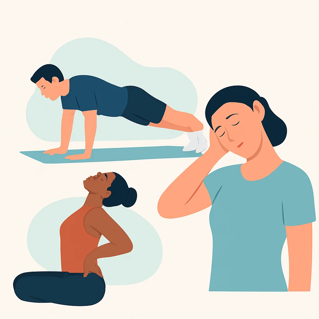 Strength and flexibility exercises for pain relief