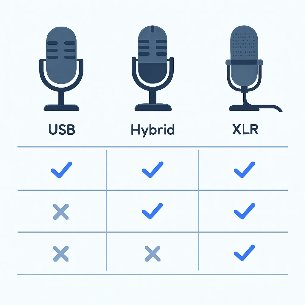 Microphone comparison chart for developers