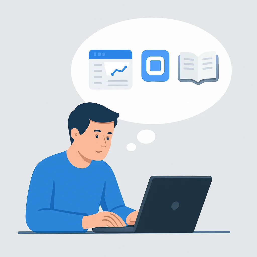 Developer creating digital products for passive income