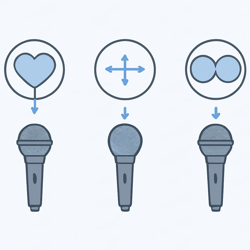 Microphone polar patterns diagram