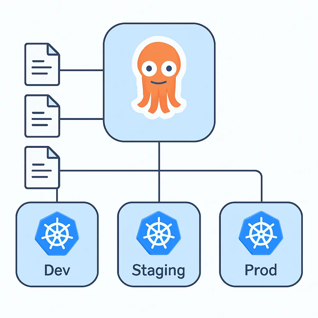 Multi-cluster GitOps architecture with Argo CD