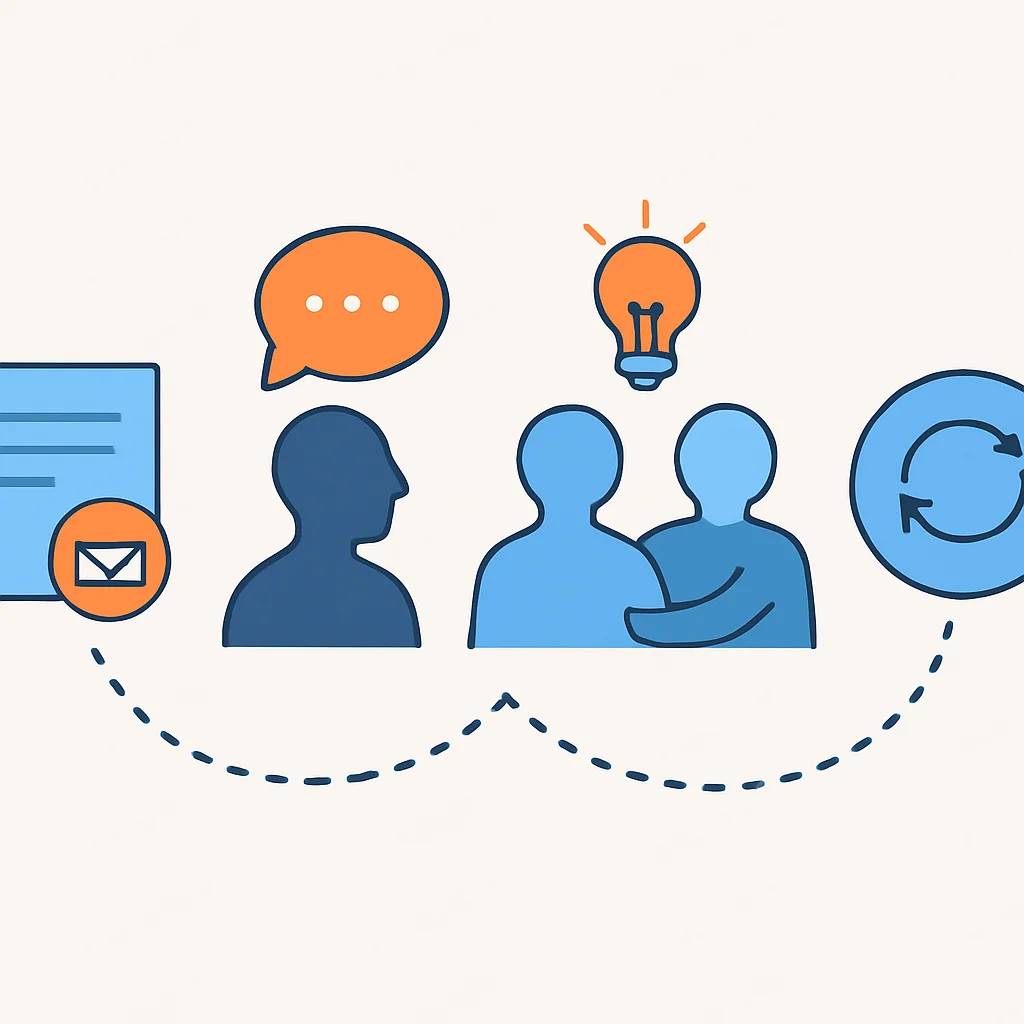 Mentorship relationship growth diagram