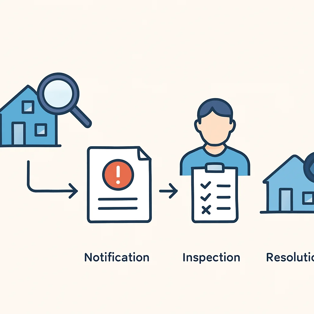 Unpermitted renovation resolution process