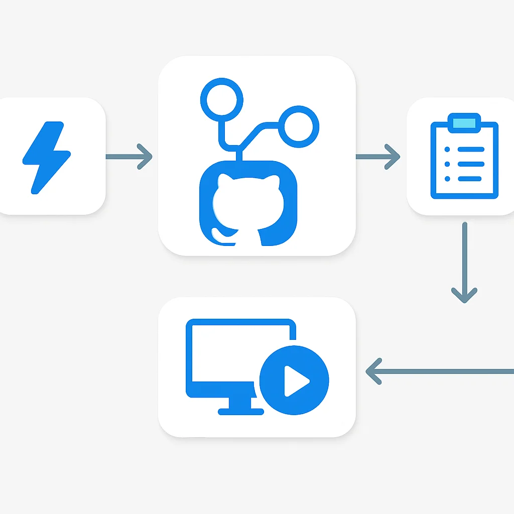 GitHub Actions workflow architecture diagram
