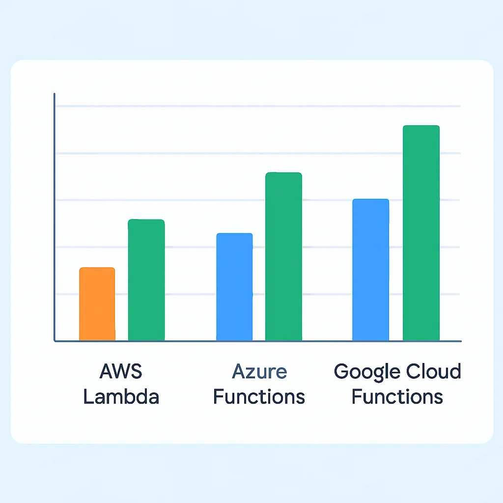 Serverless function cold start time comparison chart