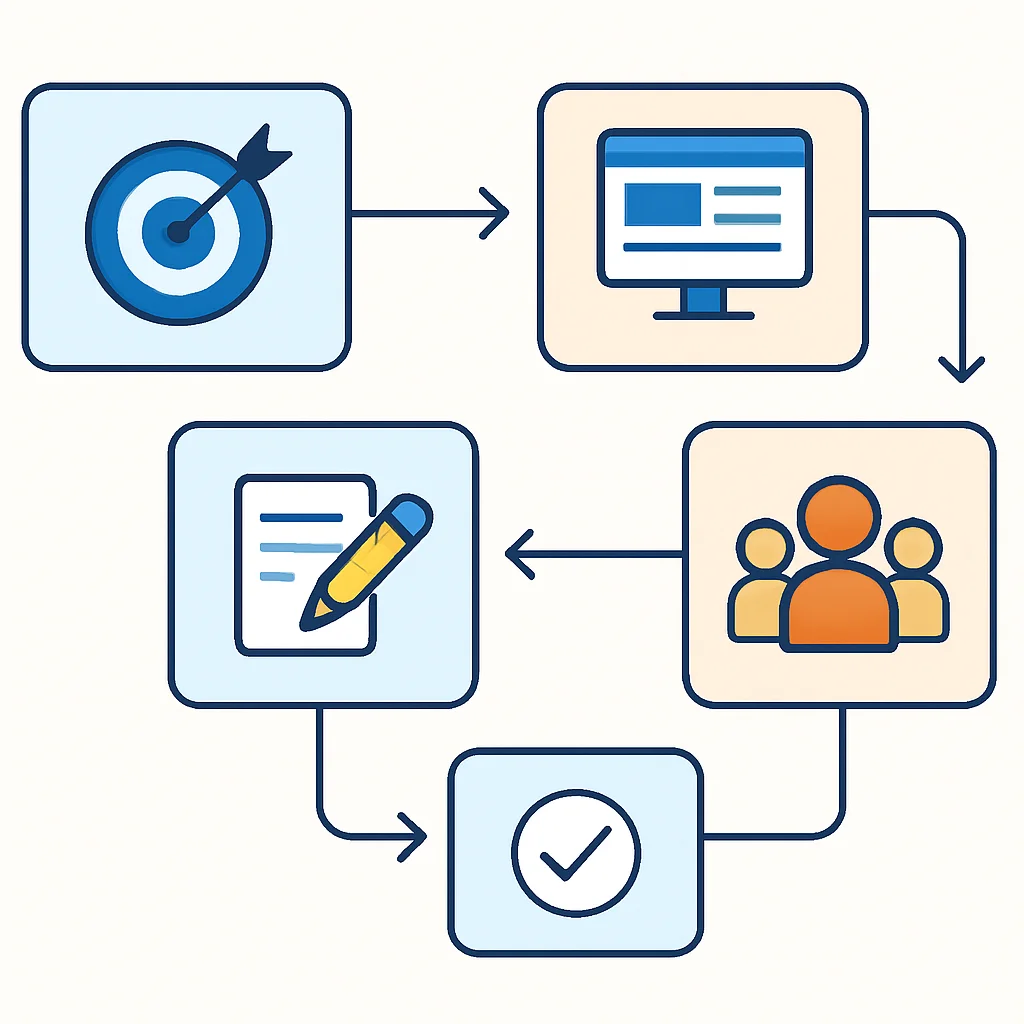 Developer Personal Branding Process Flowchart