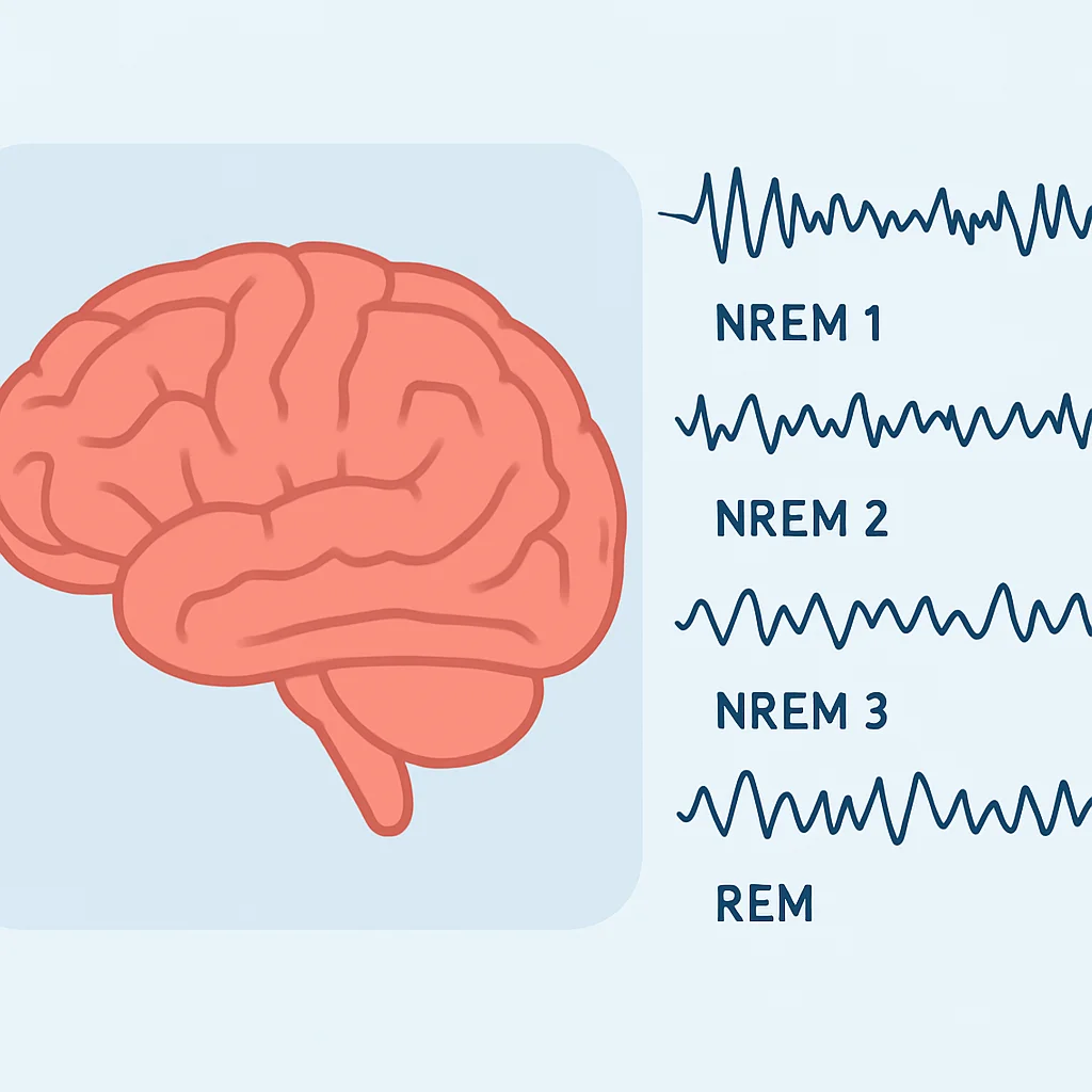 Brain activity during sleep stages