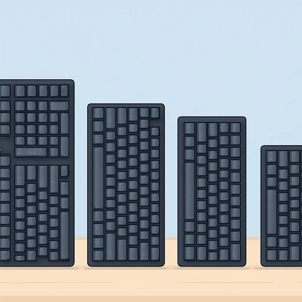 Mechanical keyboard form factors comparison